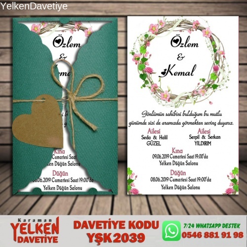 1000 Adet Yesil Burgu Modeller