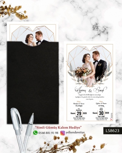 1000 Adet Siyah Kapalı Zarflı Model