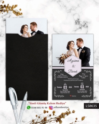 1000 Adet Siyah Kapalı Zarflı Model