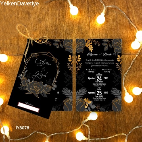 1000 Adet İkili Davetiye Modeli