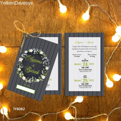 1000 Adet İkili Davetiye Modeli