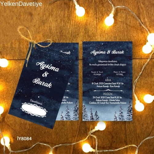 1000 Adet İkili Davetiye Modeli