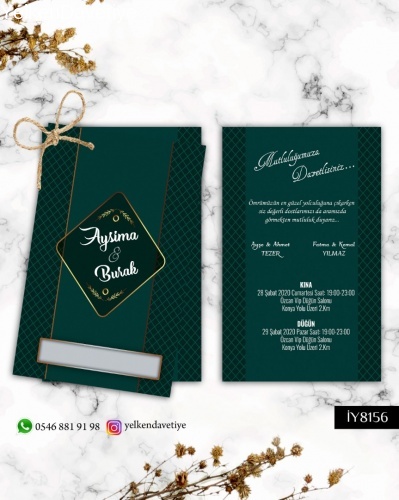 1000 Adet İkili Davetiye Modeli