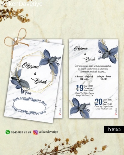 1000 Adet İkili Davetiye Modeli