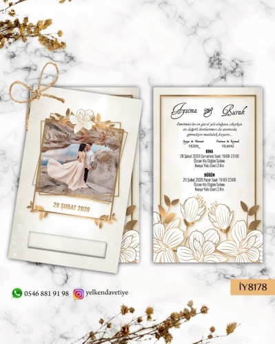 1000 Adet İkili Davetiye Modeli