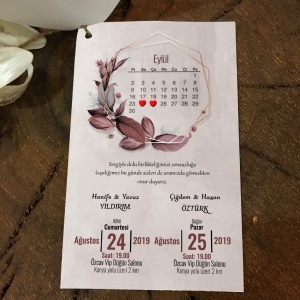 1000 Adet İkili Davetiye Modeli