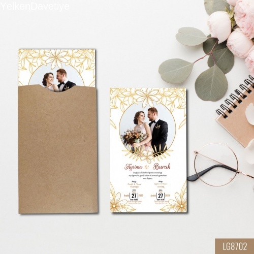 1000 Adet Kraft Kapalı Zarflı Model