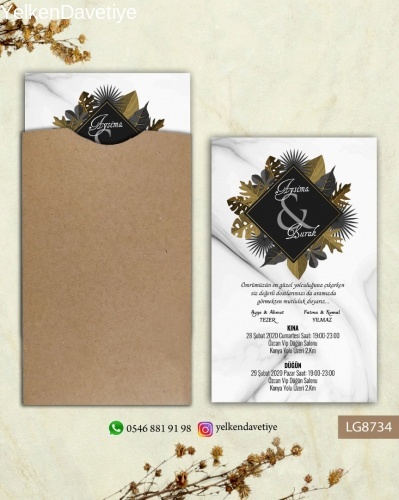 1000 Adet Kraft  Kapalı Zarflı Model