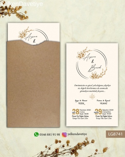 1000 Adet Kraft Kapalı Zarflı Model