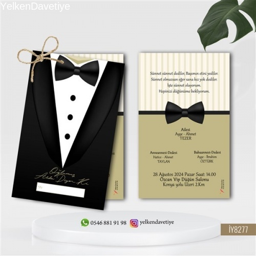 İkili Sünnet Davetiye Modeli